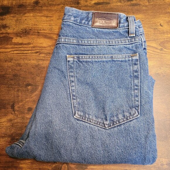 Vtg LL Bean Classic Fit Plaid Lined Jeans 32x34 Measures 30x34 Outdoor Wear - Picture 3 of 9